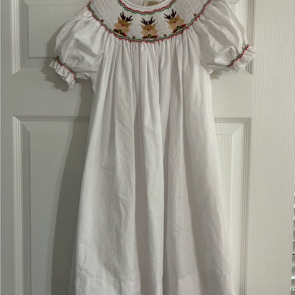 Rosalin smocked Christmas dress